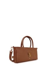 Γυναικεία τσάντα δερμάτινη mini top handle Plain Ταμπά